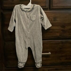 Absorba fleece onsie footie star detail